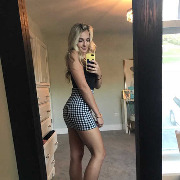 Checkered free people skirt - Picture 1 of 4